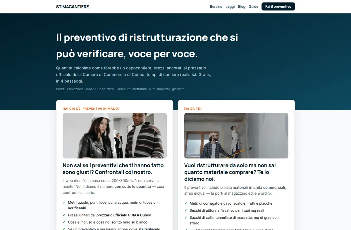 Il sito di StimaCantiere